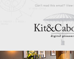 Promotional email campaign for Kit and Caboodle