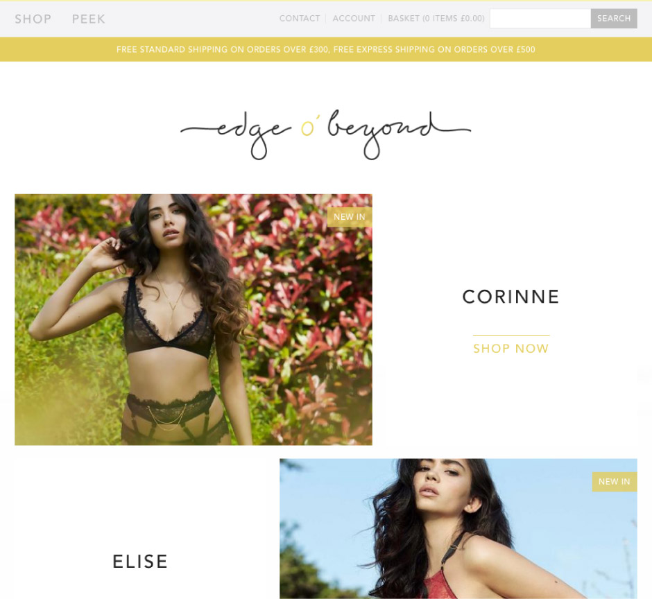 Collection page for Edge o' Beyond designed by Kit & Caboodle