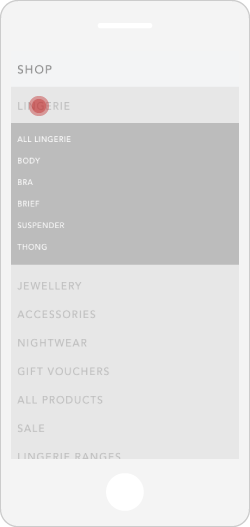 Responsive navigation for Edge o' Beyond designed by Kit & Caboodle