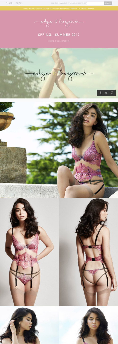 Edge o' Beyond online lookbooks designed by Kit & Caboodle